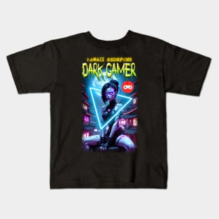 Kawaii Neonpunk Dark Gamer Kids T-Shirt